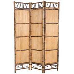 Living Space Bamboo Folding Screen (180 cm)