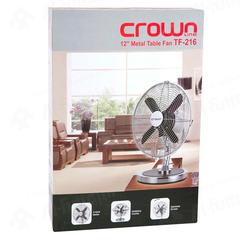 Crownline TF-216 Table Fan (45 W, Silver)