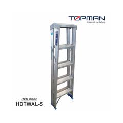 Topman Aluminum Heavy Duty 5-Step Double Sided Ladder, Hdtwal5 (148 x 48 x 23 cm)