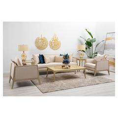 Stanley Single Seater Fabric & Wood Sofa Pan Emirates