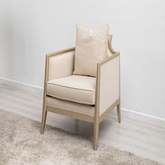 Stanley Single Seater Fabric & Wood Sofa Pan Emirates