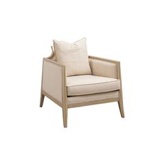 Stanley Single Seater Fabric & Wood Sofa Pan Emirates