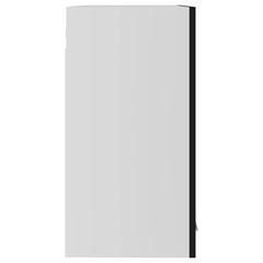 vidaXL Engineered Wood Hanging Cabinet W/Glass Doors (60 x 31 x 60 cm, Black)