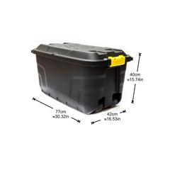 Strata Plastic Storage Box W/Wheels (77 x 42 x 40 cm)