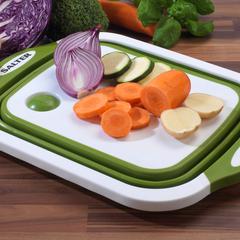 Salter Collapsible Chopping Board (40 x 30 x 4 cm, Green)