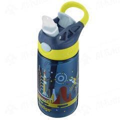 Contigo Gizmo Flip Bottle with Straw (400 ml, Blue)