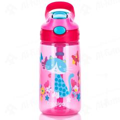Contigo Gizmo Flip Bottle with Straw (400 ml, Cherry)