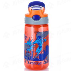 Contigo Gizmo Flip Bottle with Straw (400 ml, Tangerine)