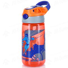 Contigo Gizmo Flip Bottle with Straw (400 ml, Tangerine)