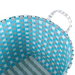 Honey-Can-Do Woven Basket (40.6 x 27.9 cm, Blue)
