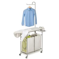 Honey-Can-Do Laundry Sorter with Ironing Board (36 x 14 x 112 cm)