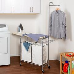 Honey-Can-Do Laundry Sorter with Ironing Board (36 x 14 x 112 cm)
