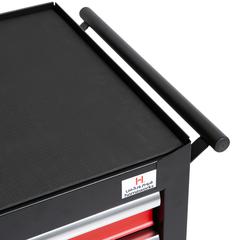 Homeworks 6-Drawer Roller Cabinet (112 x 75 x 46 cm, Black)