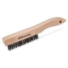 Allway Wire Scratch Brush With Wood Shoe Handle