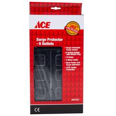 ACE 6-Socket Surge Protection Extension Lead (2 m)