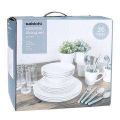Sabichi Porcelain Dining Set (Set of 36)
