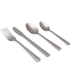 Sabichi Day To Day Cutlery Set (Set of 16, Silver)