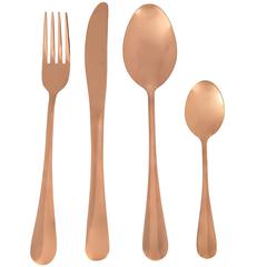 Sabichi Glamour Cutlery Set (Set of 16, Copper)