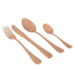 Sabichi Glamour Cutlery Set (Set of 16, Copper)