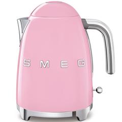 SMEG 50's Retro Style Aesthetic Kettle (3000 W, 1.7 L, Pink)