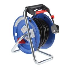 Brennenstuhl Heavy Duty 3-Socket Cable Reel W/Safety Cut Out (25 m, Blue)