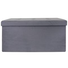 Home Deco Factory Storage Bench (76.5 cm, Grey)
