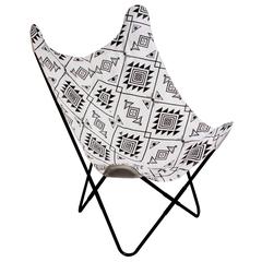 Home Deco Factory Butterfly Style Chair with Tribal Design