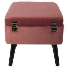 Home Deco Factory Storage Bench (40 x 33.5 x 40 cm, Pink)