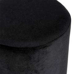 Home Deco Factory Velvet Pouffe with Metal Base
