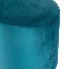 Home Deco Factory Velvet Pouffe with Metal Base