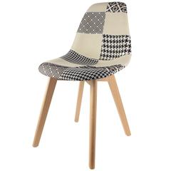 كرسي هوم ديكو فاكتوري بتصميم رقع إسكندنافي (56 × 47 × 85 سم)