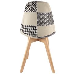 كرسي هوم ديكو فاكتوري بتصميم رقع إسكندنافي (56 × 47 × 85 سم)