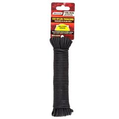 SecureLine 550 Nylon Paracord (15.2 m x 3.9 mm, Black, Sold Per Piece)