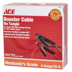 Ace 4-Gauge Heavy Duty Booster Cable (20 ft., 500 A)