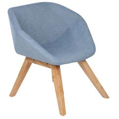كرسي زخرفي بمساند أذرع (71 × 59 × 53 سم، رمادي)