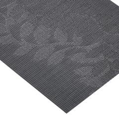 KitchenCraft Leaves Placemat (30 x 45 cm, Black)
