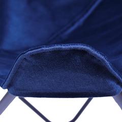 Home Deco Factory Reversible Velvet Chair (101 x 79 x 74 cm, Blue)
