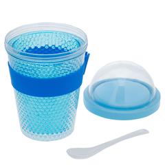 Asobu Chill Yo 2 Go Food Container (384 ml, Blue)