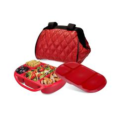 Smart Planet Portion Perfect 4-Piece Puffer Bag Set (Red)