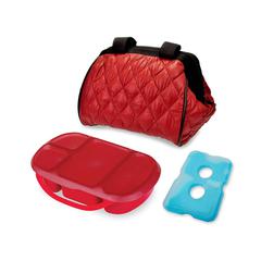 Smart Planet Portion Perfect 4-Piece Puffer Bag Set (Red)