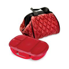 Smart Planet Portion Perfect 4-Piece Puffer Bag Set (Red)