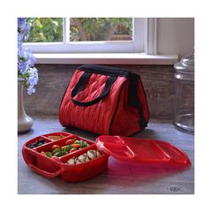 Smart Planet Portion Perfect 4-Piece Puffer Bag Set (Red)