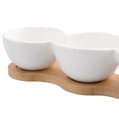 Homeworks Bowl with Tray (28 x 9.7 cm, White)