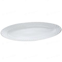Homeworks Serving Plate Oval (35 x 25 cm, White)
