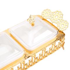 Homeworks Square Candy Dish (Gold)