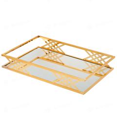 Homeworks Mirror Tray (41.7 x 29 cm, Gold)