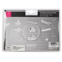 Primanova Plastic Tooth Brush Holder W/2 Glasses (20.5 x 13 x 2 cm)