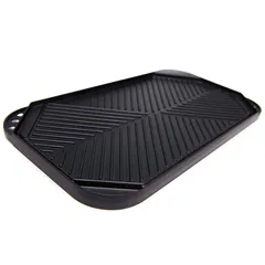 Grill Pro Non-Stick Cast Aluminum Griddle, 91652 (28 x 50 x 2.5 cm, Black)