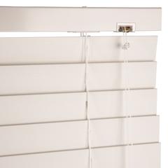 Homeworks PVC Faux Wood Blind (150 x 180 cm, Alabaster)