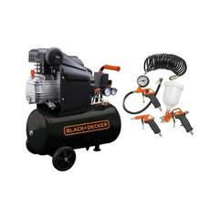 Black + Decker Air Compressor W/ 50 L Tank & Air Tools Kit (116 PSI, 230 V)